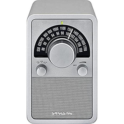 Sangean 15SR: Sangean WR-15SR AM FM Table Top Wooden Radio – Front View
