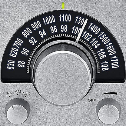 Sangean 15SR: Sangean WR-15SR AM FM Table Top Wooden Radio – Side View
