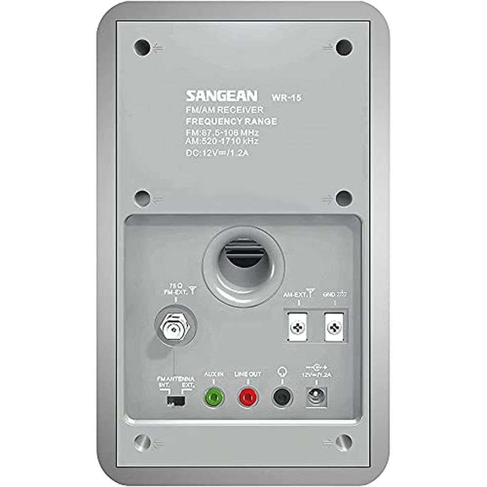 Sangean 15SR: Sangean WR-15SR AM FM Table Top Wooden Radio – Packaging