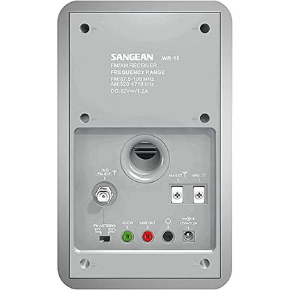 Sangean 15SR: Sangean WR-15SR AM FM Table Top Wooden Radio – Packaging