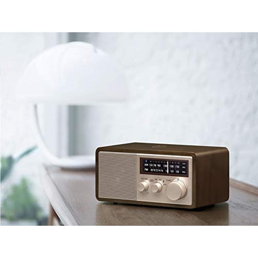 Sangean WR-16SE AM/FM/Bluetooth/Aux-in/USB Phone Charging – Side View