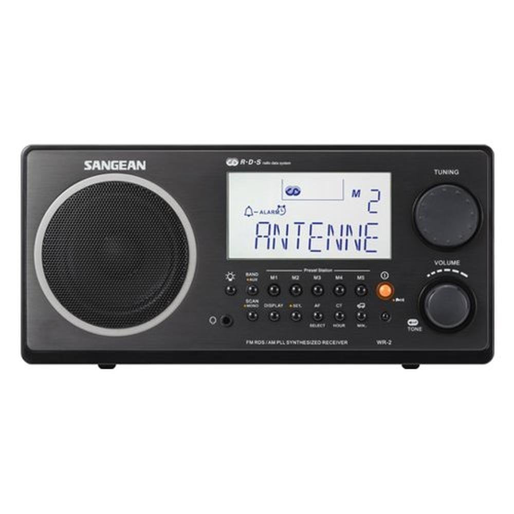 Sangean WR-2 AM/FM-RBDS Radio – Side View