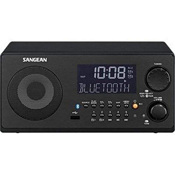 Sangean 22BK: Sangean WR 22BK Digital Radio AM FM with – Front View
