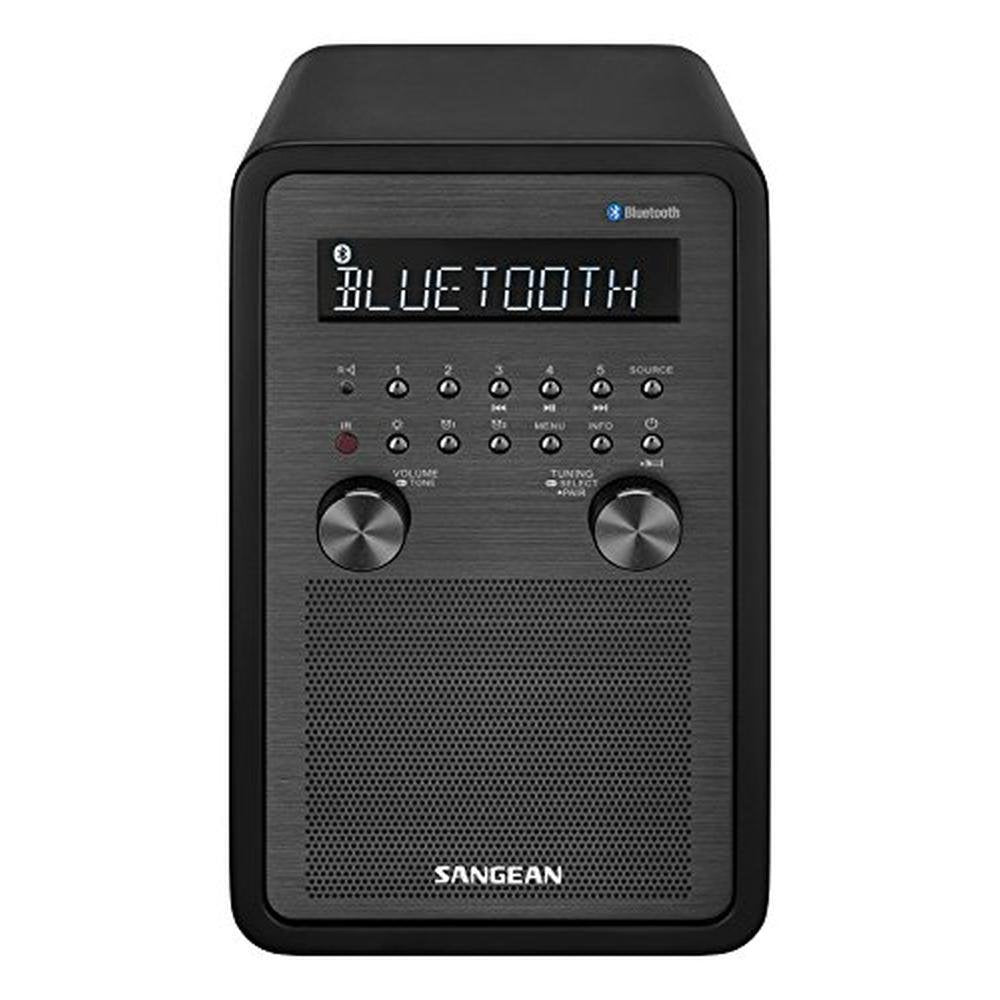SANGEAN WR-50: SANGEAN AM/FM-RBDS Bluetooth Wood Cabinet – Side View