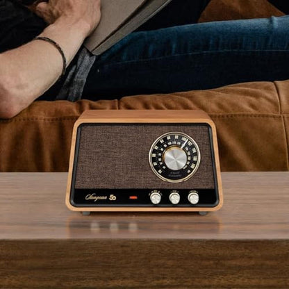 Sangean Bluetooth: Sangean WR-55 AM FM Bluetooth Aux – In Use