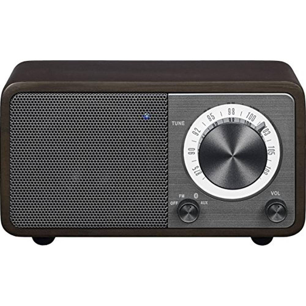 Wood Sangean: Sangean WR-7DK Dark Cherry Wood Cabinet Mini – Front View