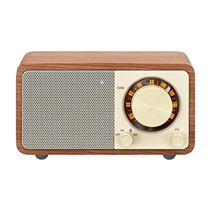Wood Sangean: Sangean WR-7WL Wood Cabinet Mini Bluetooth – Front View