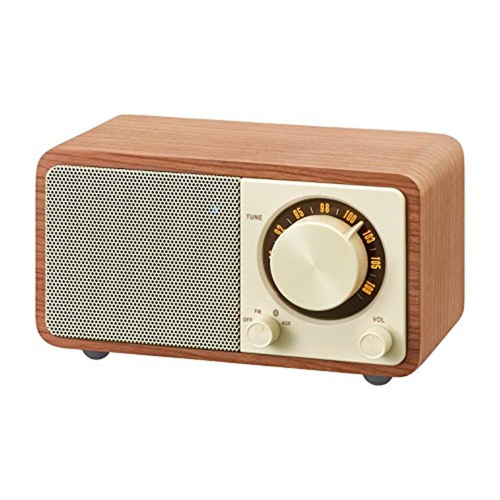 Wood Sangean: Sangean WR-7WL Wood Cabinet Mini Bluetooth – Side View