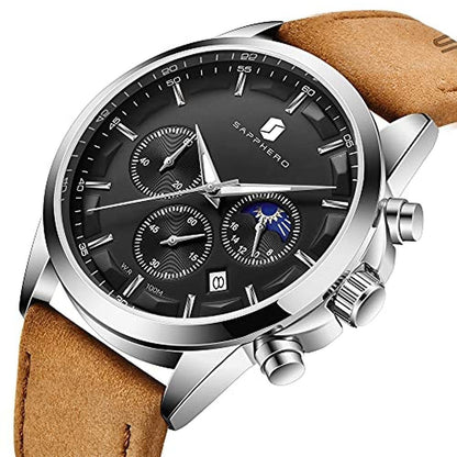 Mens Watches: Sapphero Chronograph 100m Waterproof – Side View