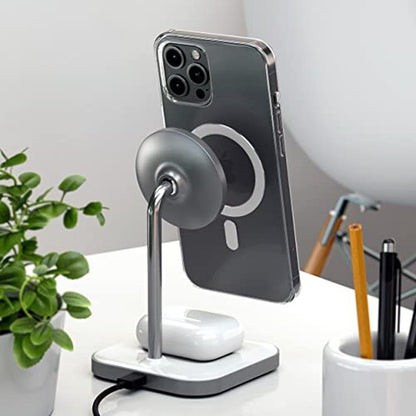 AirPods Satechi: Satechi Aluminum 2-in-1 Magnetic Wireless – Close-up Detail