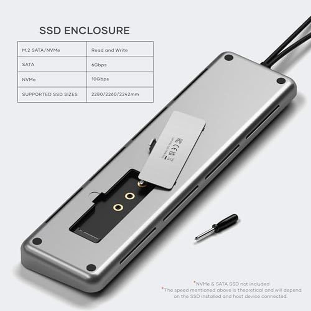 Dual Satechi: Satechi Dual USB-C Docking Station and Stand – In Use