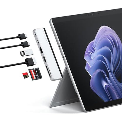 Satechi Dual USB-C Hub for Surface Pro 11 – Front View