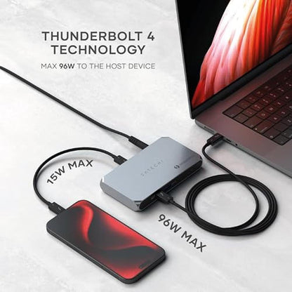Thunderbolt Satechi: Satechi Thunderbolt 4 Dock Slim Hub Pro – In Use
