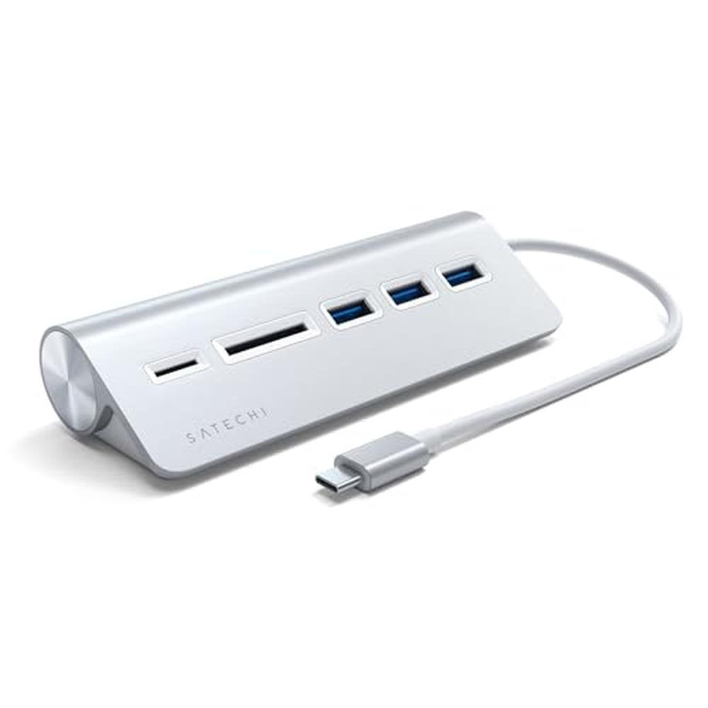 Satechi USB-C Hub: Premium 3-Port USB-A 3.0 Data Hub with – Front View
