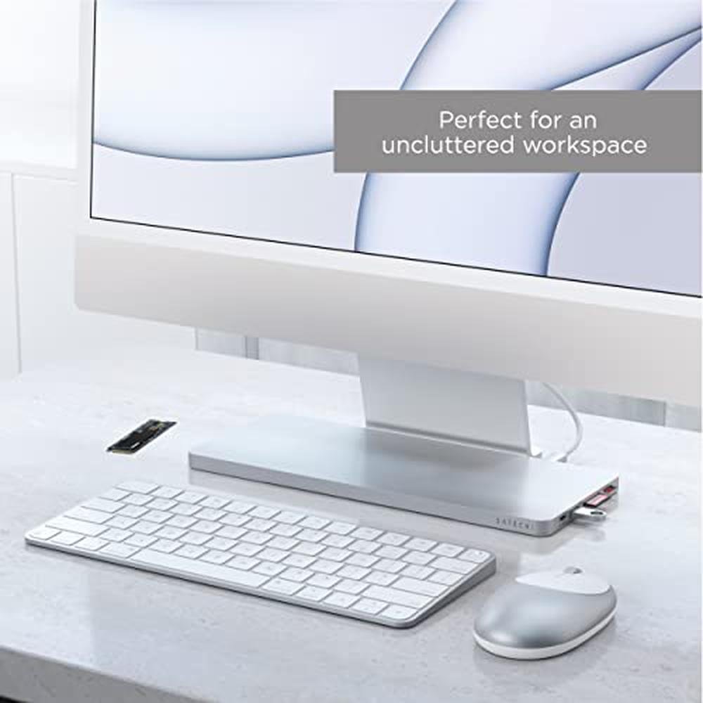 Satechi Slim: Satechi USB-C Slim Dock for 24 iMac with – In Use