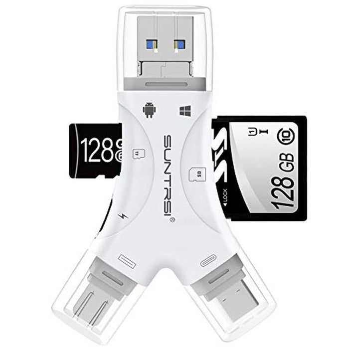 Reader Camera: Suntrsi 4-in-1 Micro SD Card Reader – Front View