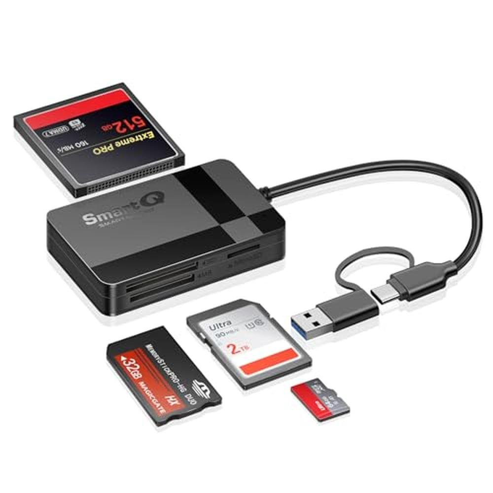 Reader Memory: USA Warehouse 4-in-1 USB-C USB 3.0 Dual – Front View