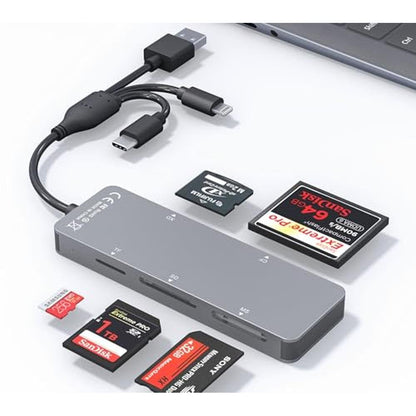 Reader Memory: 5-in-1 SD Card Reader Memory Stick Pro Duo – Front View