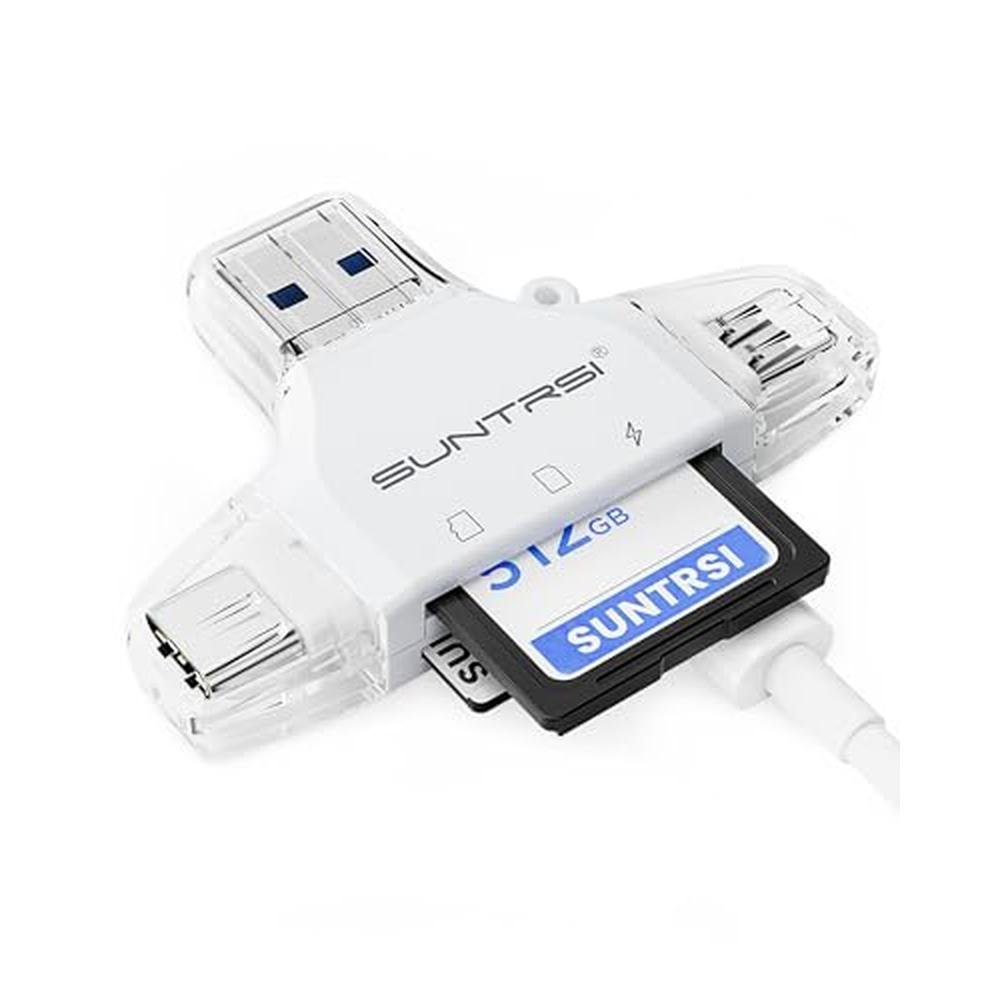 Reader Camera: Premium 4-in-1 Micro SD Card Adapter – Front View