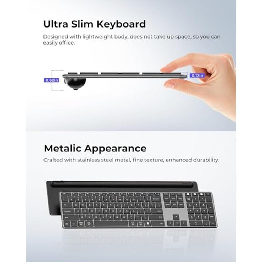 Wireless Keyboard Mouse Combo – In Use