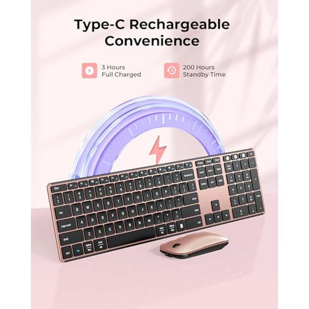 Wireless Keyboard Mouse Combo – Close-up Detail