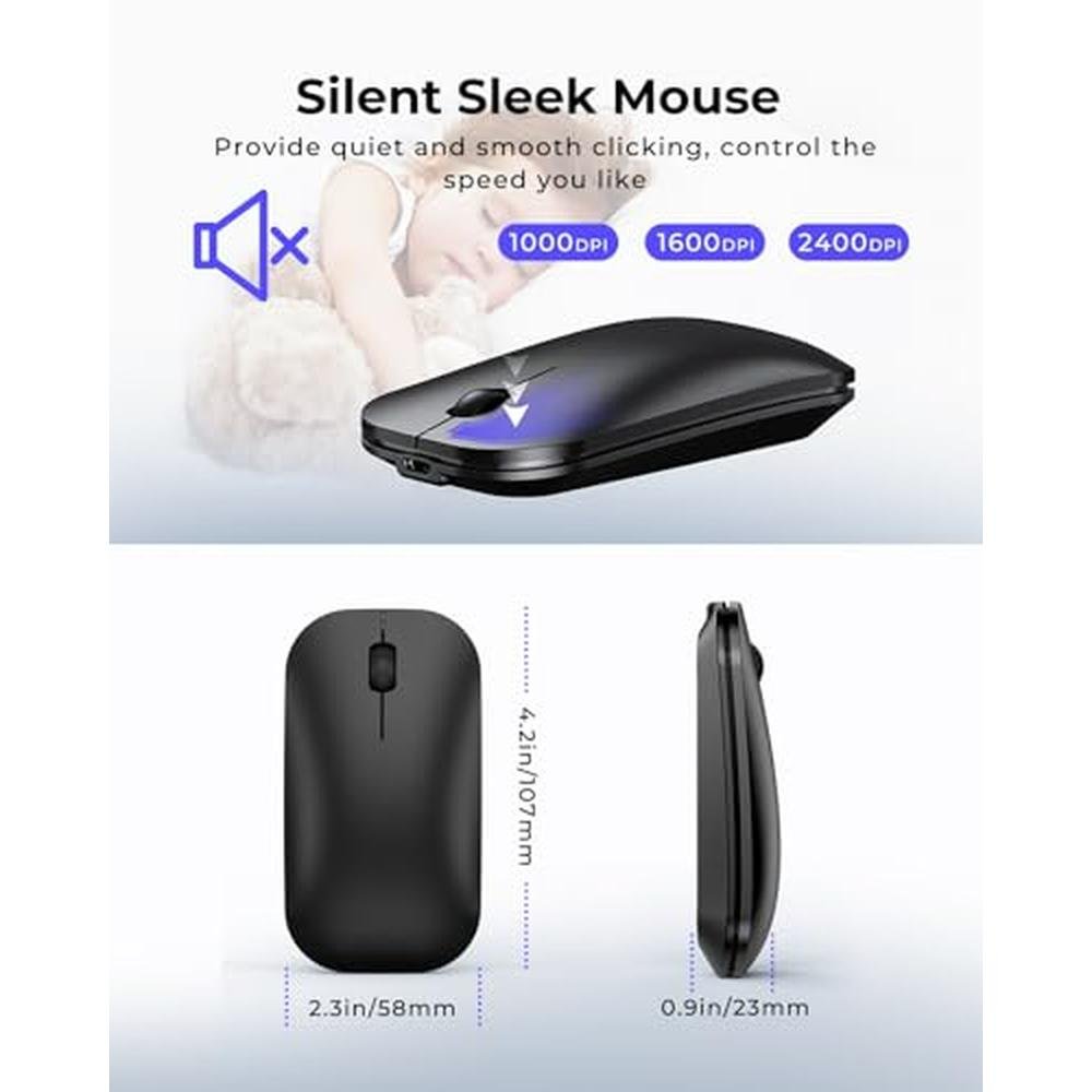 Wireless Keyboard Mouse: Seenda SKM64-3 Rechargeable Slim – Packaging