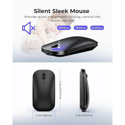 Wireless Keyboard Mouse: Seenda SKM64-3 Rechargeable Slim – Packaging