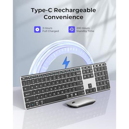 Wireless Keyboard Mouse Combo – Close-up Detail