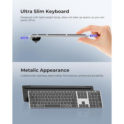 Wireless Keyboard Mouse Combo – In Use