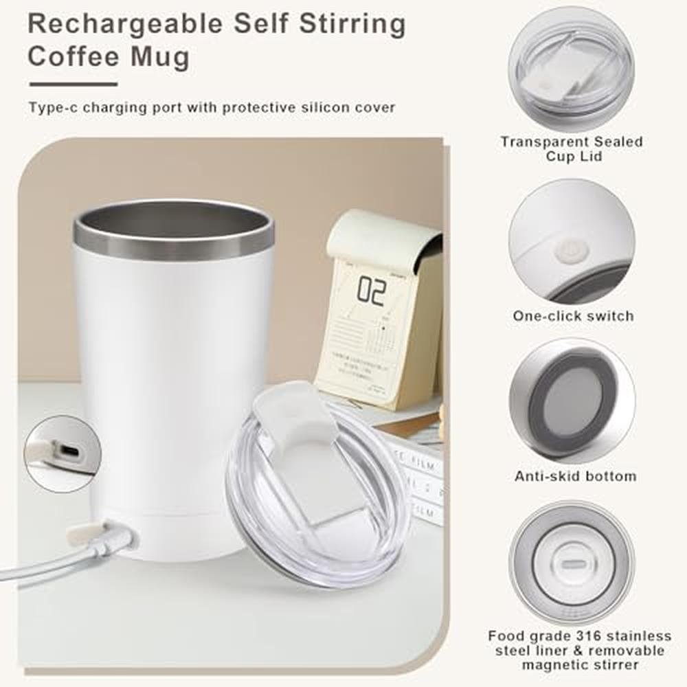Stirring Magnetic: Self-Stirring Magnetic Coffee Mug – In Use