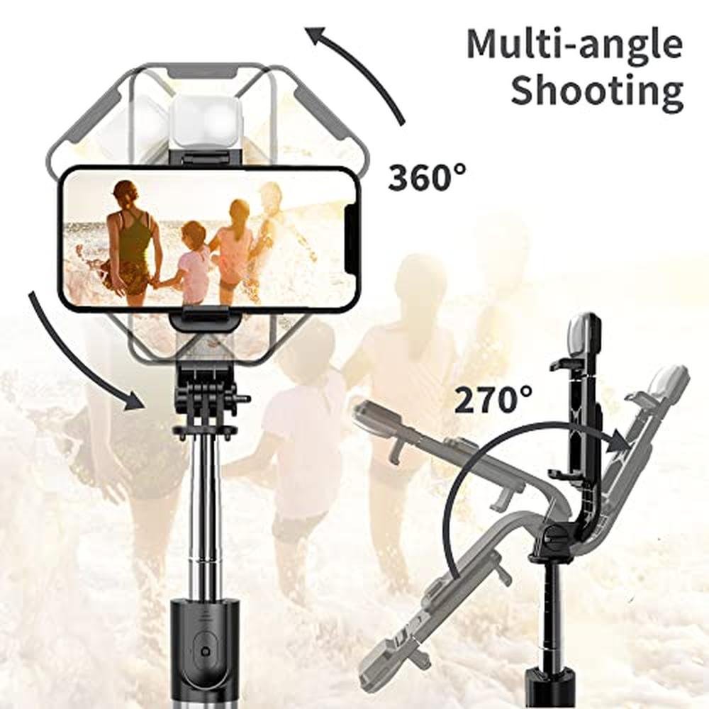 Selfie Stick: Premium Extendable Selfie Stick Tripod with – Close-up Detail