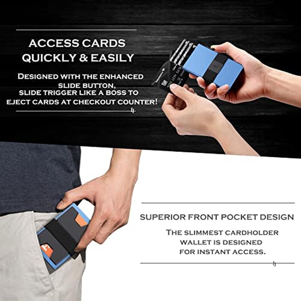 SEMRID Slim Aluminum Card Holder Wallet – In Use
