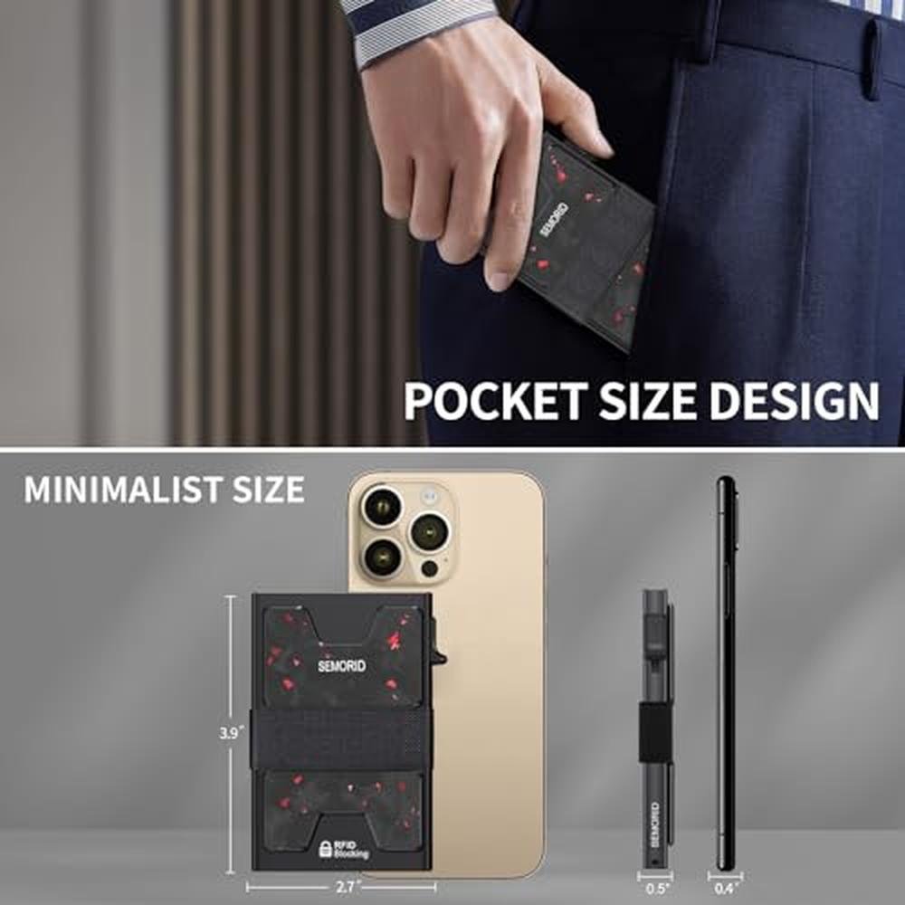 SEMORID Slim Wallet for Men: Minimalist RFID Blocking Mens – Packaging