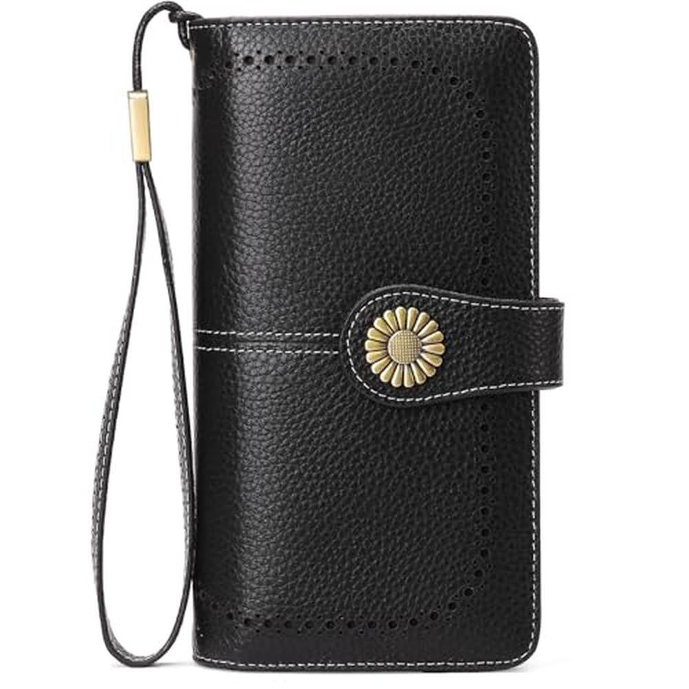 SEDEFN Wallets for Women: Leather Credit Card Holder with – Front View