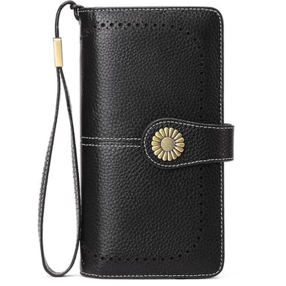 SEDEFN Wallets for Women: Leather Credit Card Holder with – Front View