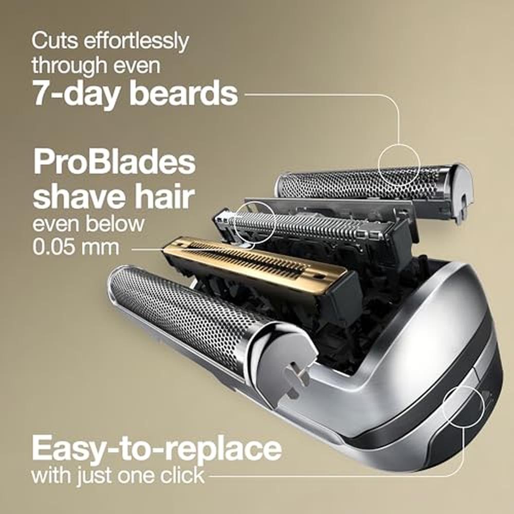 Silver Series: USA Warehouse Series 9 Men's Electric Shaver – In Use