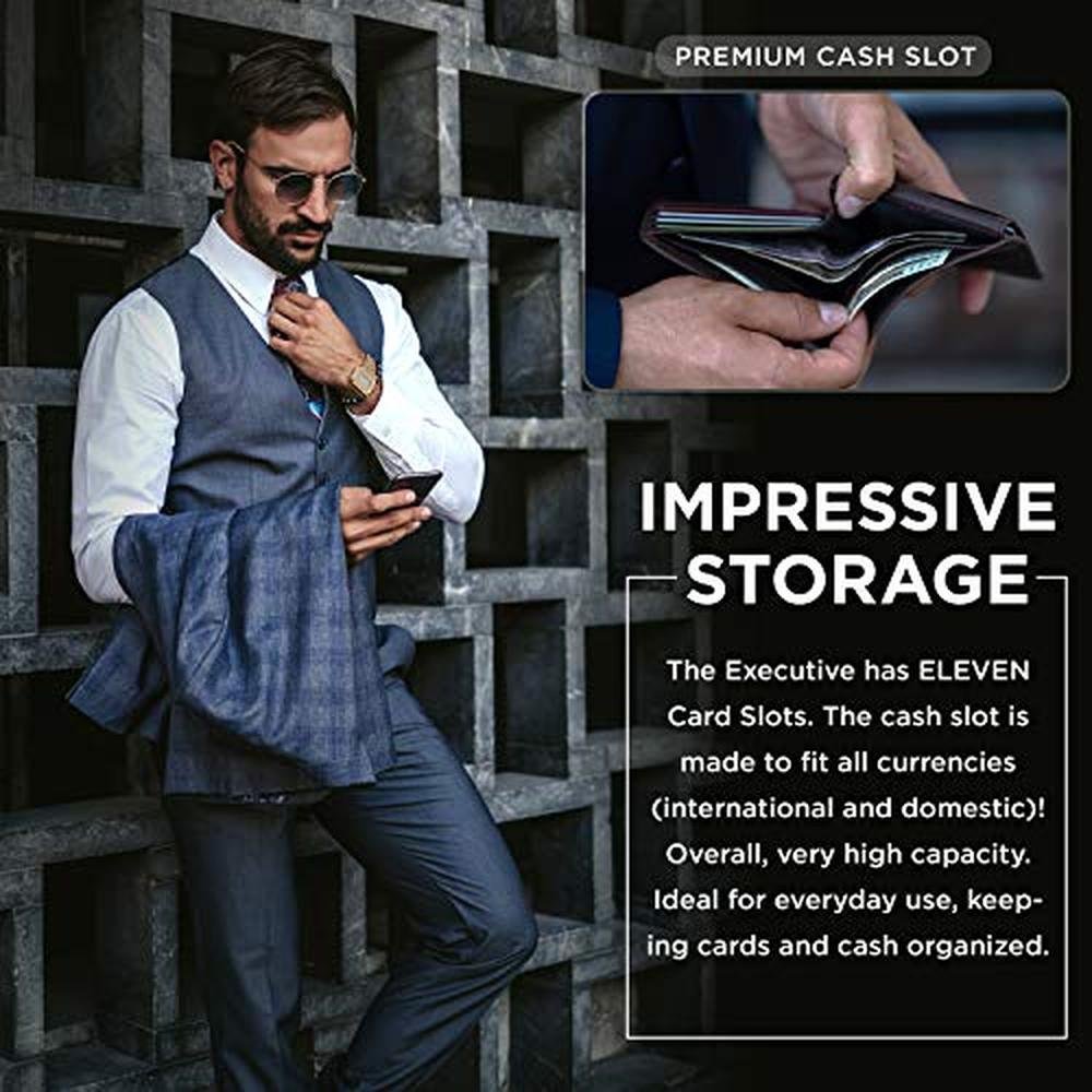 SERMAN BRANDS 2 ID Window Wallet for Men RFID Blocking – Packaging