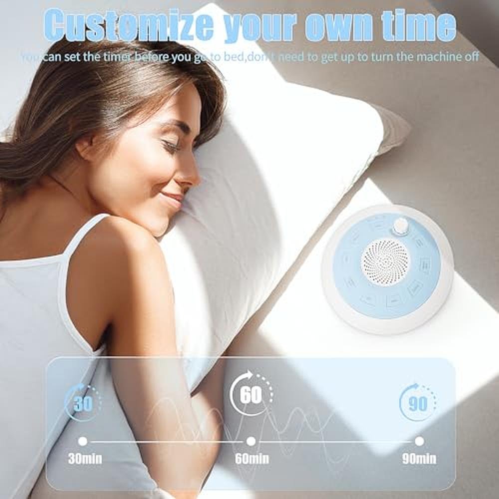 White Noise Machine: ShaArkMango Rechargeable Portable – Close-up Detail