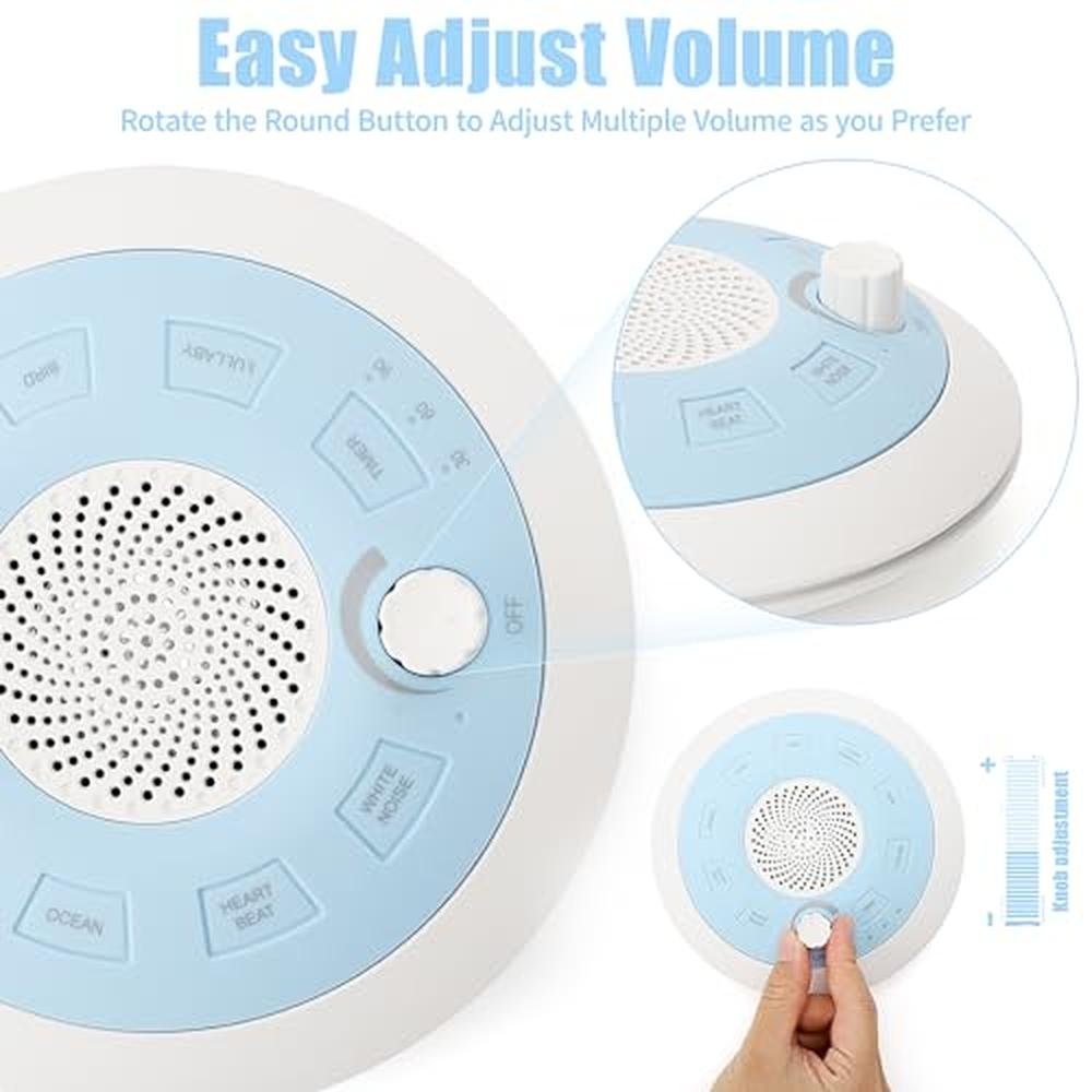 White Noise Machine: ShaArkMango Rechargeable Portable – In Use