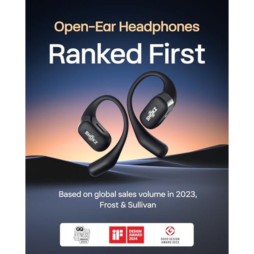 SHOKZ OpenFit: Premium Open-Ear True Wireless Bluetooth – Side View