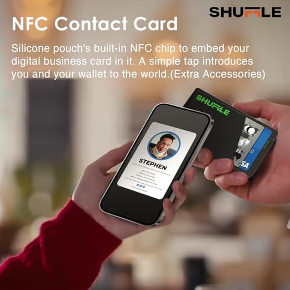 Men's RFID Wallet: Shuffle Minimalist Smart RFID Wallet – Side View