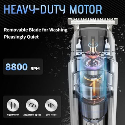 Trimmer Men: SIDHGN 13 Pieces Grooming Kit Cordless Hair – In Use