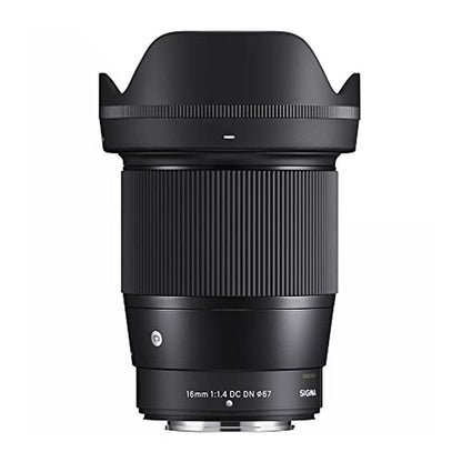 Sigma 16mm F/1.4 AF DC DN Lens – Front View
