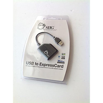 SIIG ExpressCard: SIIG USB to ExpressCard JU-EP0012-S1 Black – Front View