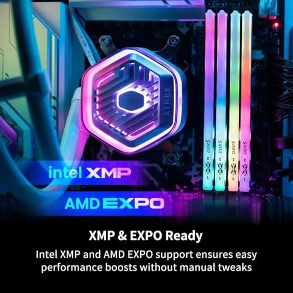 Silicon Power DDR5 32GB: 2x16GB Storm RGB 6000MT/s – In Use