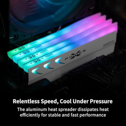 Silicon Power DDR5 32GB: 2x16GB Storm RGB 6000MT/s – Packaging