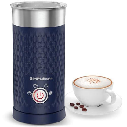 Milk Frother: Simpletaste 4-in-1 Electric Milk Steamer – Front View