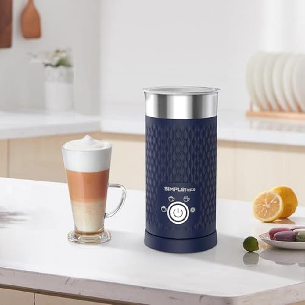 Milk Frother: Simpletaste 4-in-1 Electric Milk Steamer – Packaging