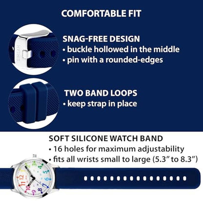 Simsam Kids Watch: Unisex Analog Timepiece for Ages 4-12 – Close-up Detail