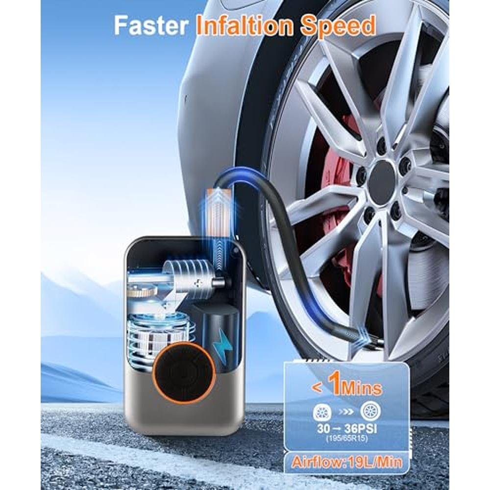 Air Car Accessories: SINGARO Tire Inflator Portable Air – Close-up Detail